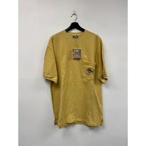 VTG Tommy Bahama Shirt Mens Medium Yellow Pocket Tee Cotton Crewneck Canada
